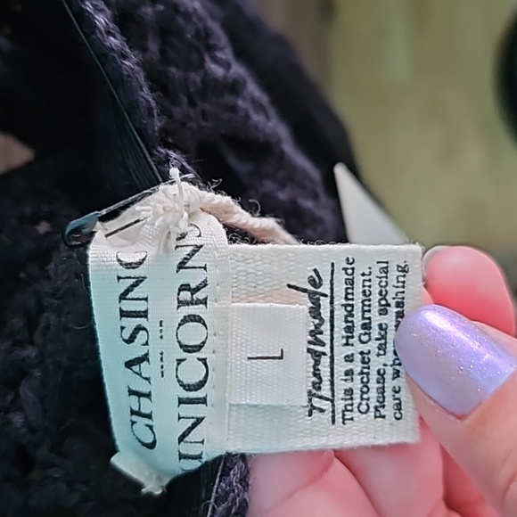 Chasing Unicorns Black Camisole - Picture 7 of 7